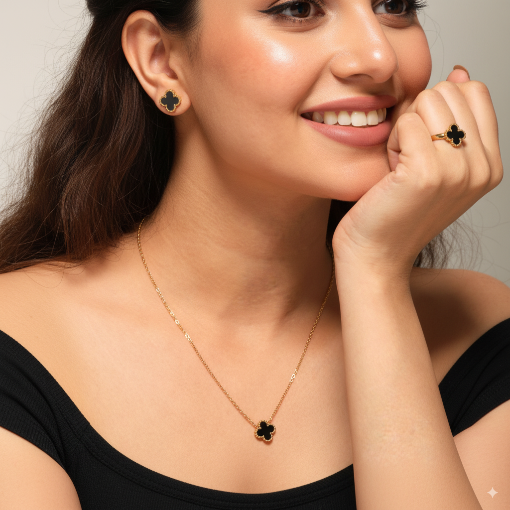 clover jewellery set