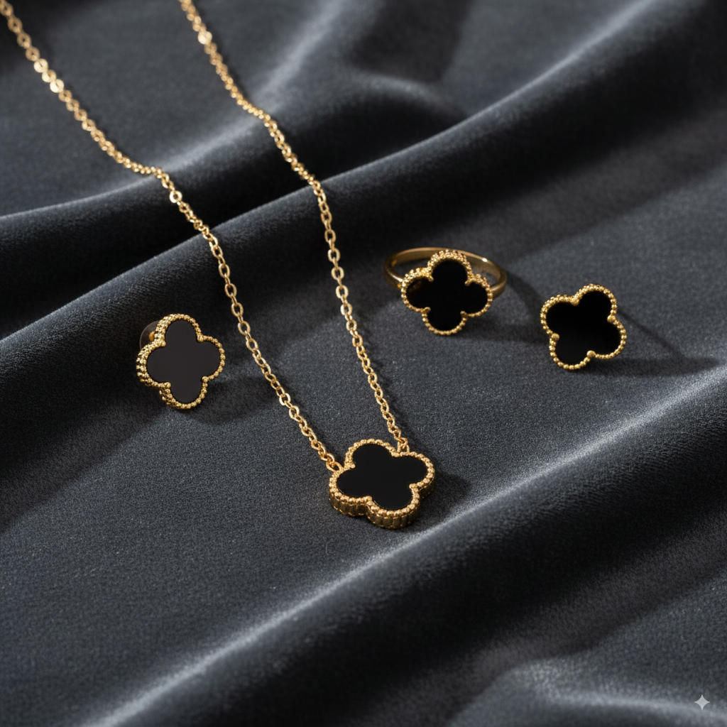 clover jewellery set