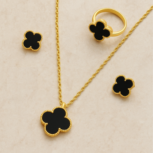 clover jewellery set