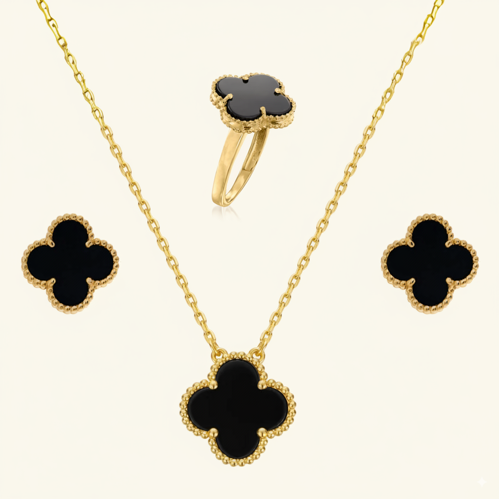 clover jewellery set