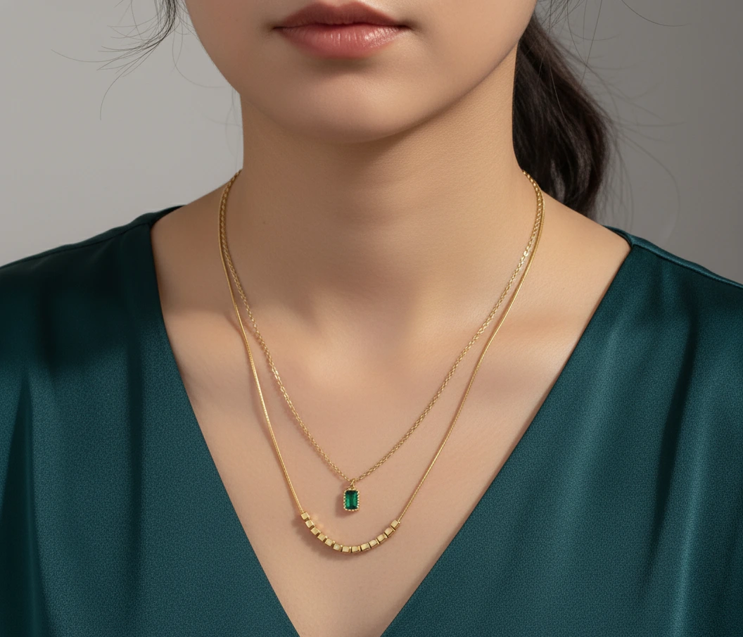 Layered-Pendant-Necklace-for-women